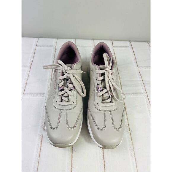 New Rockport lilac leather sneakers size 7.5 - Picture 3 of 10